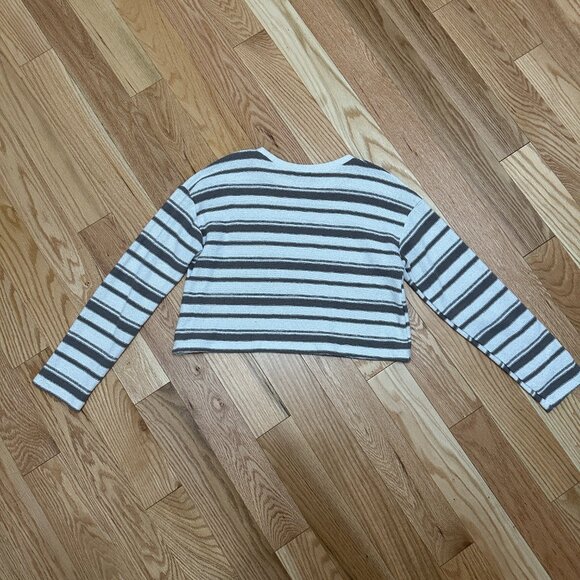 ZARA Striped Rustic Sweater - Size Small - MINK - Picture 2 of 8